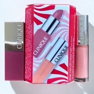 🆕Clinique Plum Pop & Air Kiss Lip Color+Primer & Pop Splash Lip Gloss+ H…